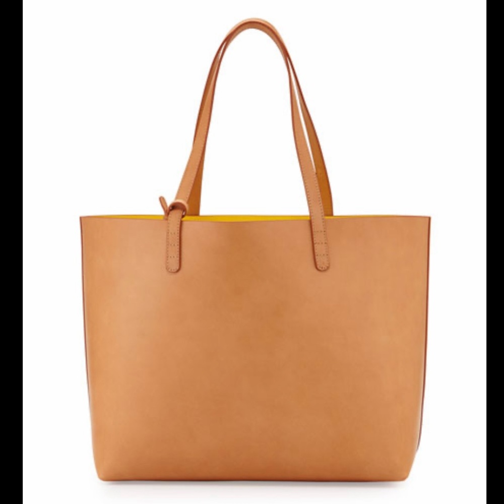 Mansur Graviel Leather Tote Bag